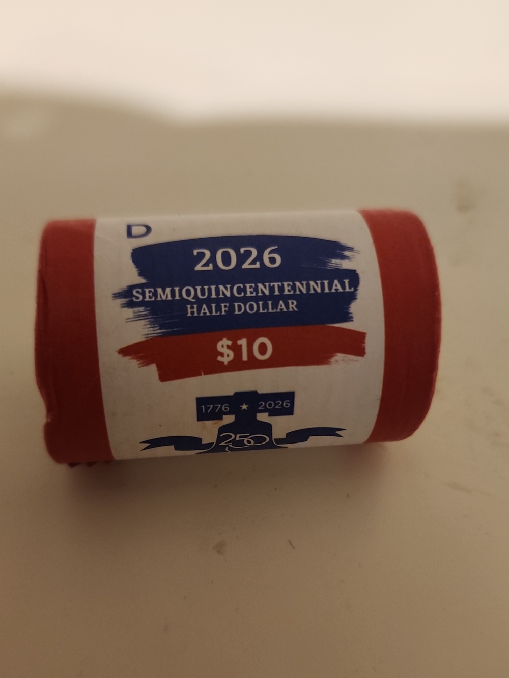 2026 D Enduring Liberty Half Dollar Coins DENVER Roll OGP Genuine Mint Wrapping
